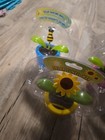 Solar Powered Dancing Lot Of 4 Flowers Bugs Butterfly New 