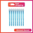Hair Tinsel Extensions Lake Blue Colorful Glitter Tinsel Hair Kit Heat Resistant
