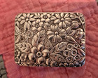 Vtg Gorham  47 Sterling Silver Key Holder Case Box Floral Repousse Flowers