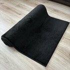 Custom Size Anti-slip Medium Profile Black Runner Rug  26-30-36 Inches Wide 