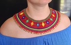 Beaded Necklace Seed Bead Necklace Luxury Wide Necklace For Women Unique Gift