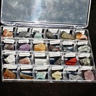 24pcs Natural Crystal Quartz Agate Gems Mineral Specimens Reiki Healing  Box Set