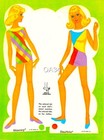 Vintage Uncut 1971 Groovy World Of Barbie Paper Dolls pretty  1 Top Reproduction