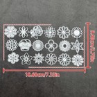 18pcs Coin Flowers Round Metal Craft Die Cut Cutting Paper Machine Cutter