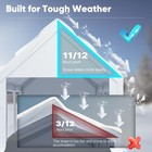 Heavy Duty Carport Canopy With High Peak And Ventilation Window Sidewalls