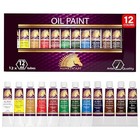 Oil Paint Set  12 Colors  12 X 0 71 Fl Oz  21 Ml  Tubes  Artist Quality Lightfas