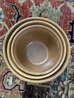 Vintage Set Of 3 Ovenproof Monmouth Western Stoneware Beehive Bowls