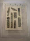Stampin    Up  Perfect Words Hostess Stamp Set Retired 8 Pc Used Complete