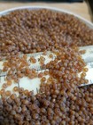 Frosted Yellow Amber Trans Glass Seed Beads African Indian Trade Murano Vintage