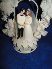 New Vintage Wilton  enchantment  Wedding Cake Top  White Coat    114-9023