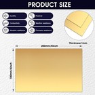 2 Pack Brass Sheets  4 X 8 Inch  18 Gauge  1mm Thick   99 9  Pure Brass Plate   