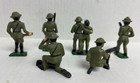 Vintage Barclay Manoil  Iron Lead Toy Soldier Set 6pcs