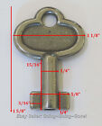 Rare Antique Eagle Lock 6 Lever Padlock Key Blank Eagle Barrel Key Blank 1800 s