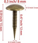 100 Pcs Mini Upholstery Nails  1 2  Decorative Furniture Tacks  Round Head