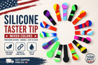   Pack Of 10  silicone Smoking Hand Pipe With Metal Bowl  cap Lid Pocket Pipe