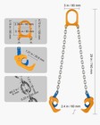 Vevor Chain Drum Lifter With Thickened Hook 2000lb Capacity Drum Lifting Chain
