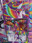 Lisa Frank Tikanni Husky Trifold Portfolio Storage Case Folder School Art Nib