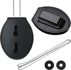 Police Badge Holder Neck Chain Leather Badge Security Card Holder With Inside   