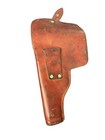 Vintage Militaria Leather Holster Pistol Made In Spain Brown 7    X 5   