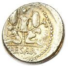 Julius Caesar Ar Denarius Silver Venus Coin 48 Bc - Vf  very Fine 