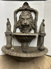 Vintage Architectural Cast Aluminum Lion Water Fountain