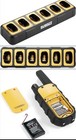 Dewalt Frs Walkie Talkies Long Range 2 Way Radio  6 Pack With Gang Charger New  