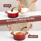 Silicone Sourdough Bread Sling Mat - 2set Round Dough 2pcs Red  Red