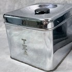 Vintage Lincoln Beautyware Chrome Canister Set Of 4 Tea Coffee Sugar Flour Mcm