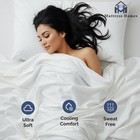 Queen Size Flat Sheet - Hotel Quality Top Bed Queen  01 White Solid 