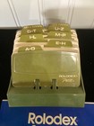 Vintage Avocado Green Rolodex Petite With Manual
