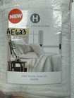 Hotel Collection Diamond Dobby Quilted  2  Euro Sham White Set Of 2 New