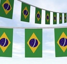 Huge 10 Metre Brazil Brasil Flags Bunting Copa America Speedy Delivery