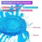 Mica Powder For Epoxy Resin - 20 Colors Shimmery Pigment Powder - Natural Mic   