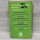 Vintage Contractors Steel Company Stock Book Reference Guide Tabbed Spiral