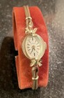 Vintage Benrus Ladies Watch- 14k Gold-filled Back 14k Gold Plate Bezel Ticking