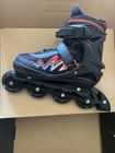 Jcaeh Rollerblades Inline Skates Adjustable Youth 4y-7y Black white New Abec-7
