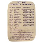Vintage 1977 Lsu Tigers Football Pocket Schedule Louisiana State University
