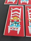Lot 7 Vintage Mid Century Mcm Christmas Greeting Cards 1950s Holiday Kitsch J45