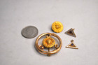 Vintage Set Of Bell Telephone Service Pins  All Marked 1 10 10k Gold