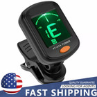 Easy To Uselcd Clip-on Chromatic Tuner Fit Guitar  Bass  Ukulele  Banjo  Violin