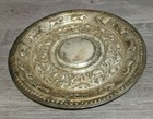 Antique Thai Asian 8  Silver Repousse Animal Plate Sri Lankan Embossed Tray Dish