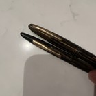 Sheaffer Fountain Pen   Pencil Set Black   Gold Stripes 14k Nib