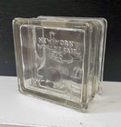 Vintage 1940 New York World s Fair Square  glass Center  Coin Piggy Bank  Nywf