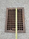 Vtg Cast Iron Floor Register Vent Grate Grille 16x12  14   x10    Insert  Louvered