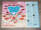 Rare Disney World Jan 1986 Epcot Guide Map  The New Living Seas   Excellent Cond