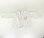 Childs Night Coat Jacket Shirt Brown Work Transfer Cotton Vintage 1950s Mcm