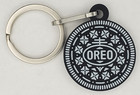 Nabisco Oreo Cookie One Sided Key Chain Ring Soft Plastic W Metal New Old Stock
