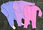 Baby Girl 0-3 Months Mixed Clothing Lot Zip Sleepers   Romper Great Condition 