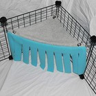 Pet Tent Hanging Hammock Small Animal Cage House Bed Teal Gray 17 7  X 12 6 