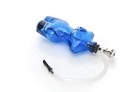 Woman Body Smoking Herb Pipes Blue Color Mini Shisha Glass Tube 1 Set 